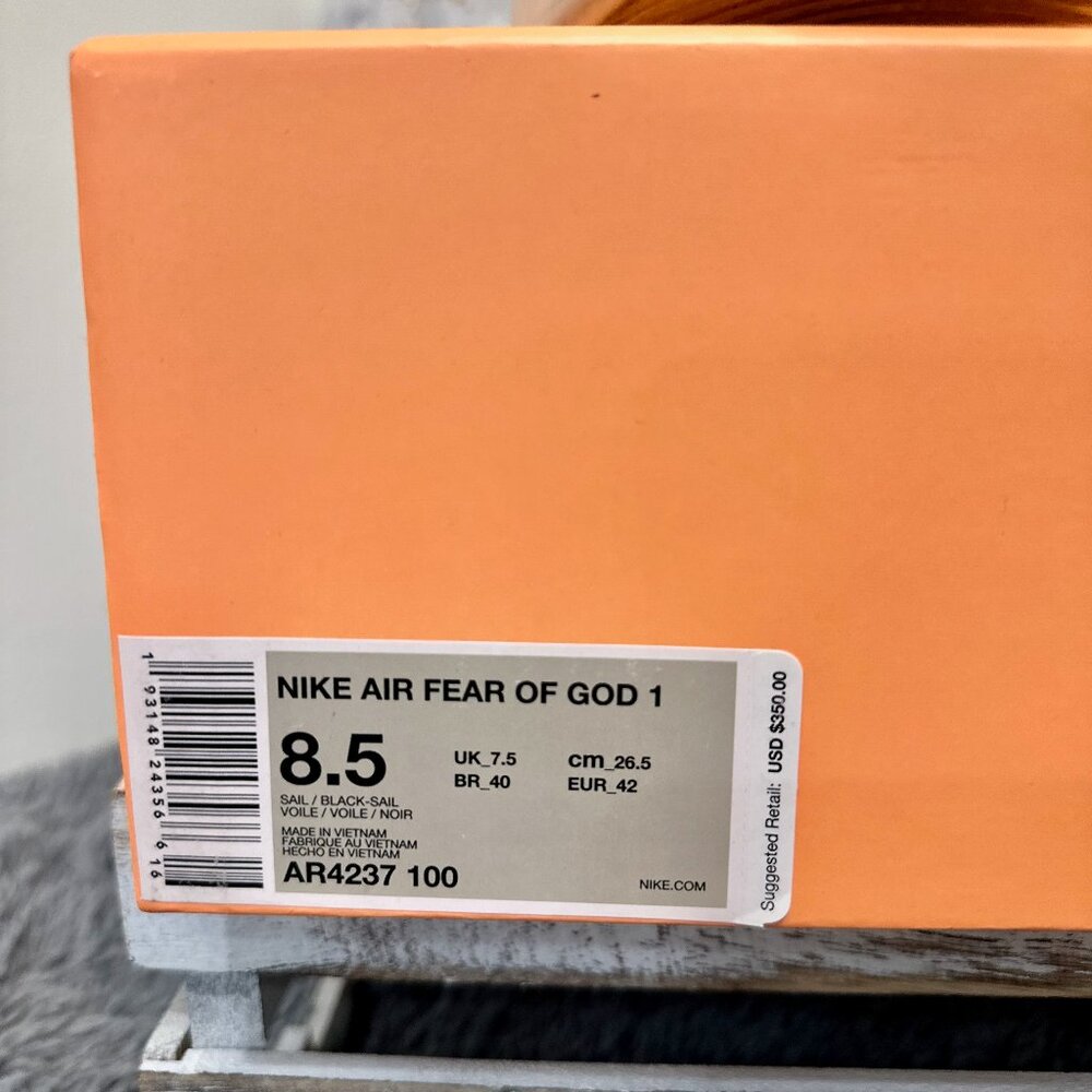 Nike Air Fear of God 1 “Light Bone” - Picture 4 of 6